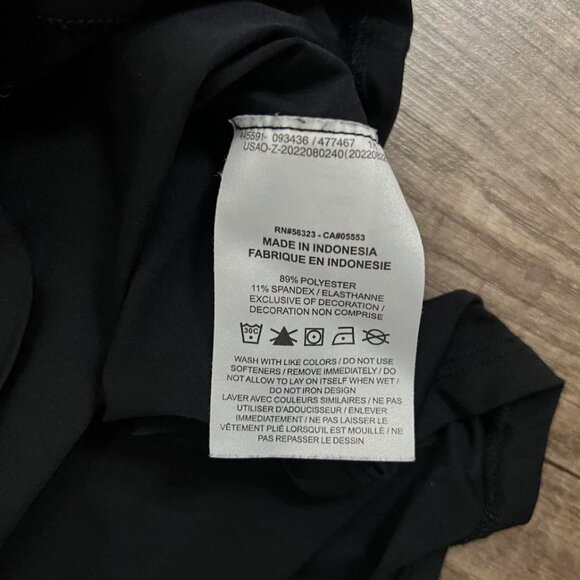 Nike One Dri-FIT Short Sleeve Crew Neck T-Shirt Black Women’s Large Athletic Top - Picture 5 of 5